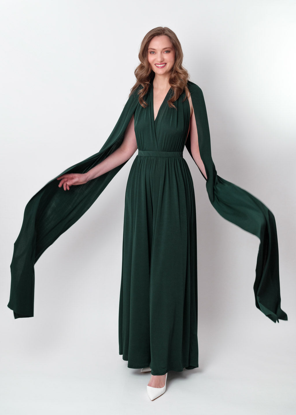 Long Sleeve Green Convertible Dress Melissa Olive Long-Sleeve Wrap Maxi Dress With Draped Detailing UK Long Sleeve Green Convertible Dress Melissa Olive Long-Sleeve Wrap Maxi Dress With Draped Detailing UK
