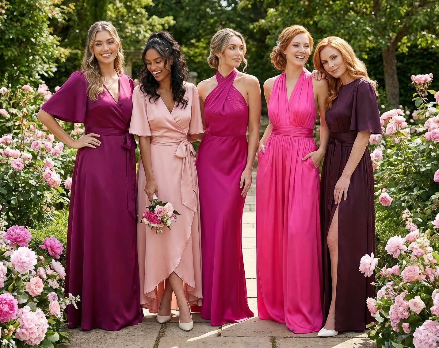 Trending Bridesmaids Colors: Fuchsia, Pink & Burgundy