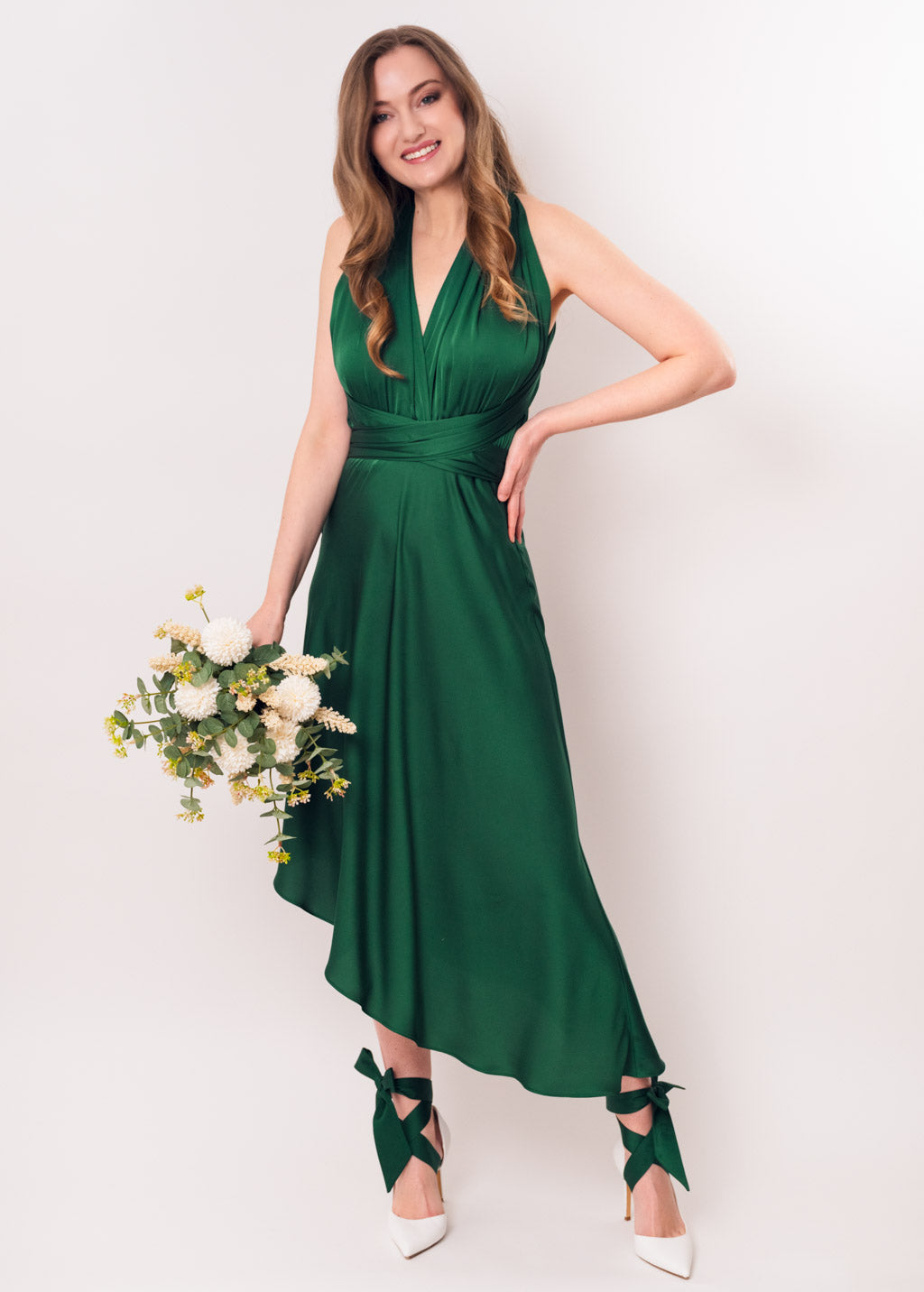 Matching bows for bridesmaid bouquet