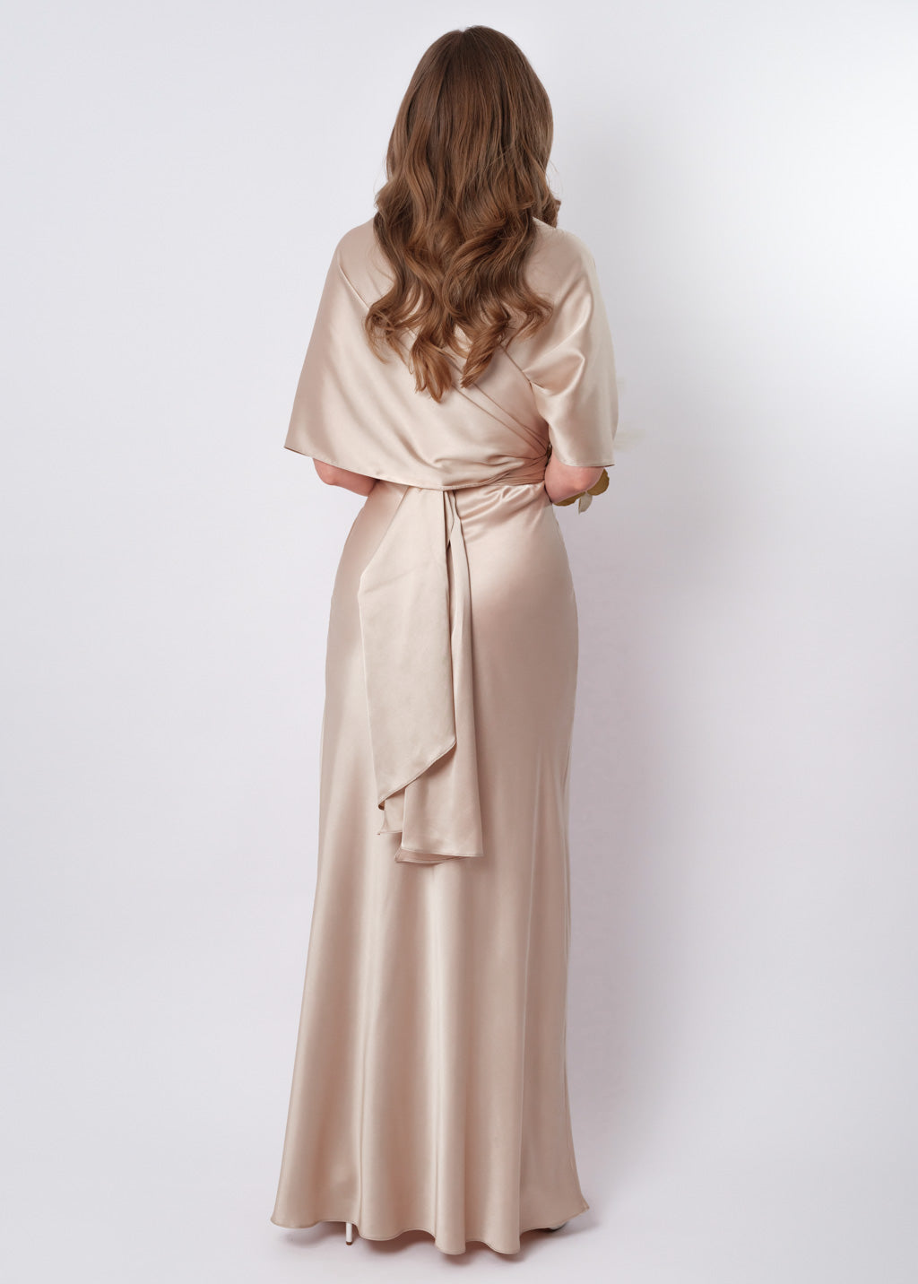 Champagne beige infinity long dress