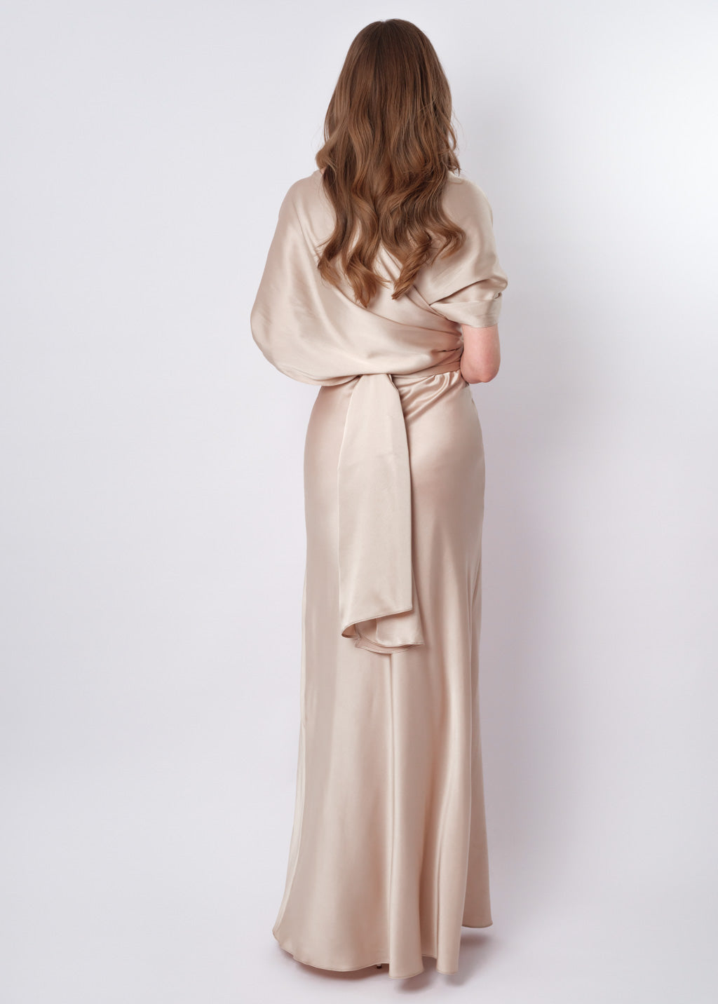 Champagne beige infinity long dress