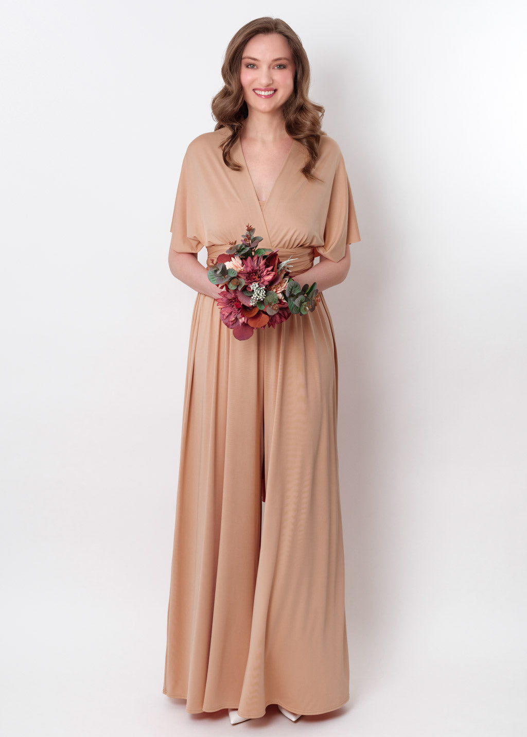 Champagne gold infinity jumpsuit