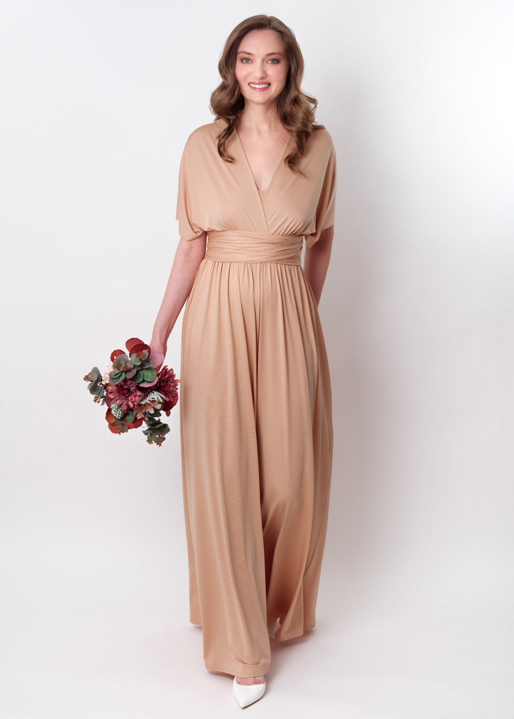 Champagne gold infinity jumpsuit