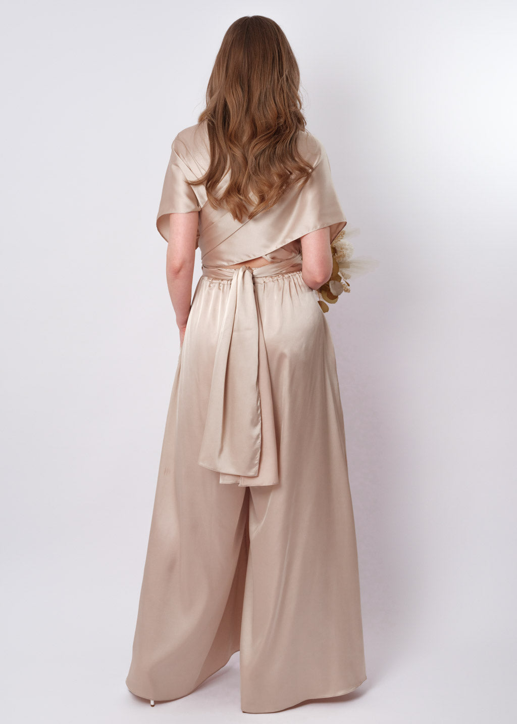Champagne beige infinity jumpsuit