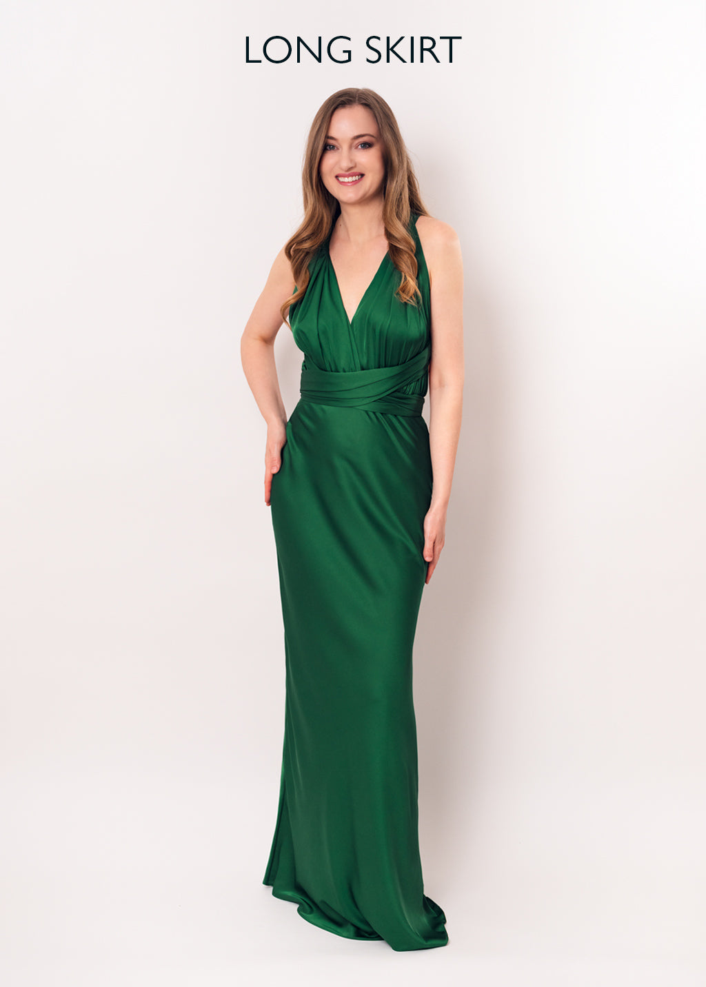 Dark green infinity long dress