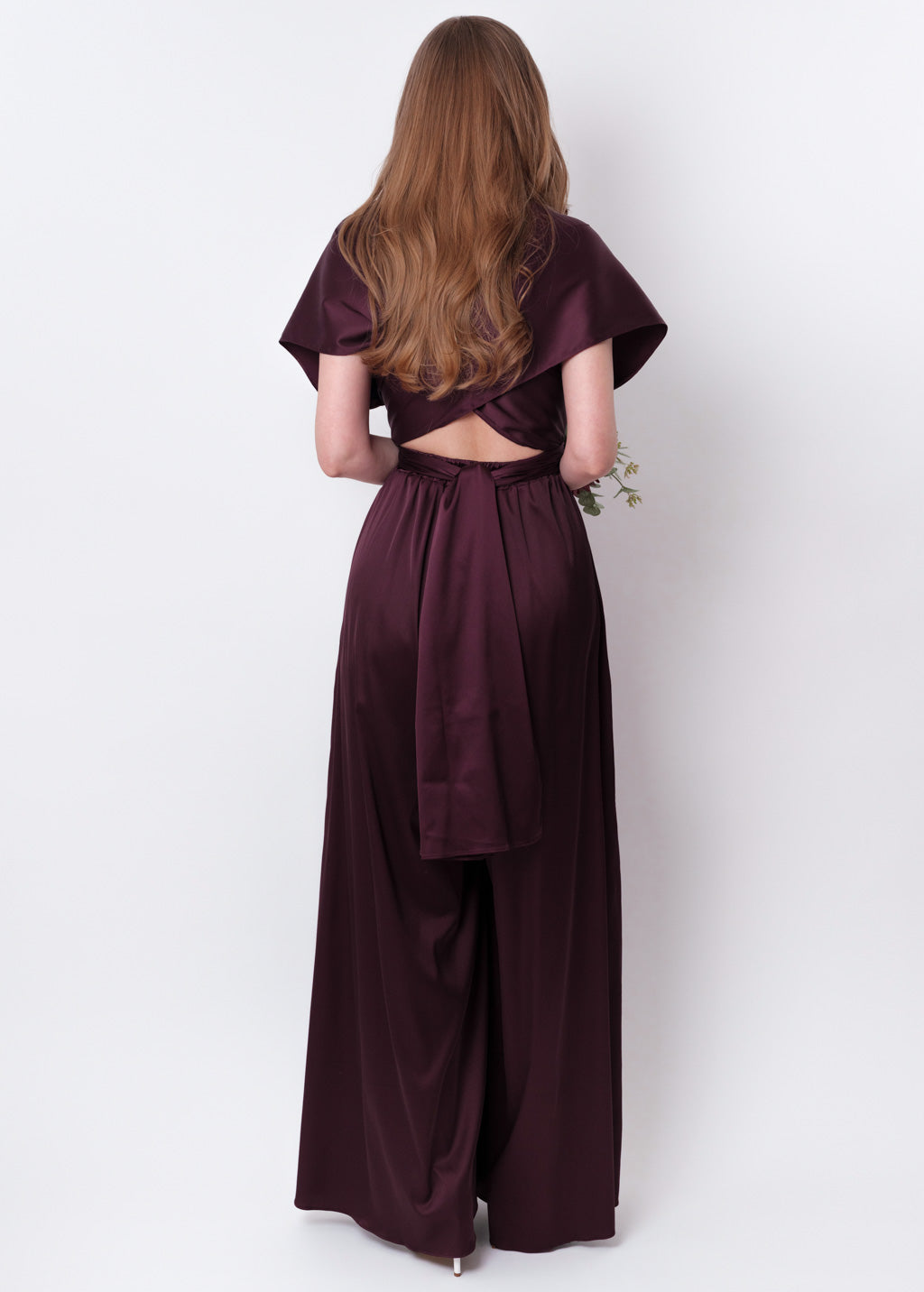 Dark burgundy infinity jumpsuit