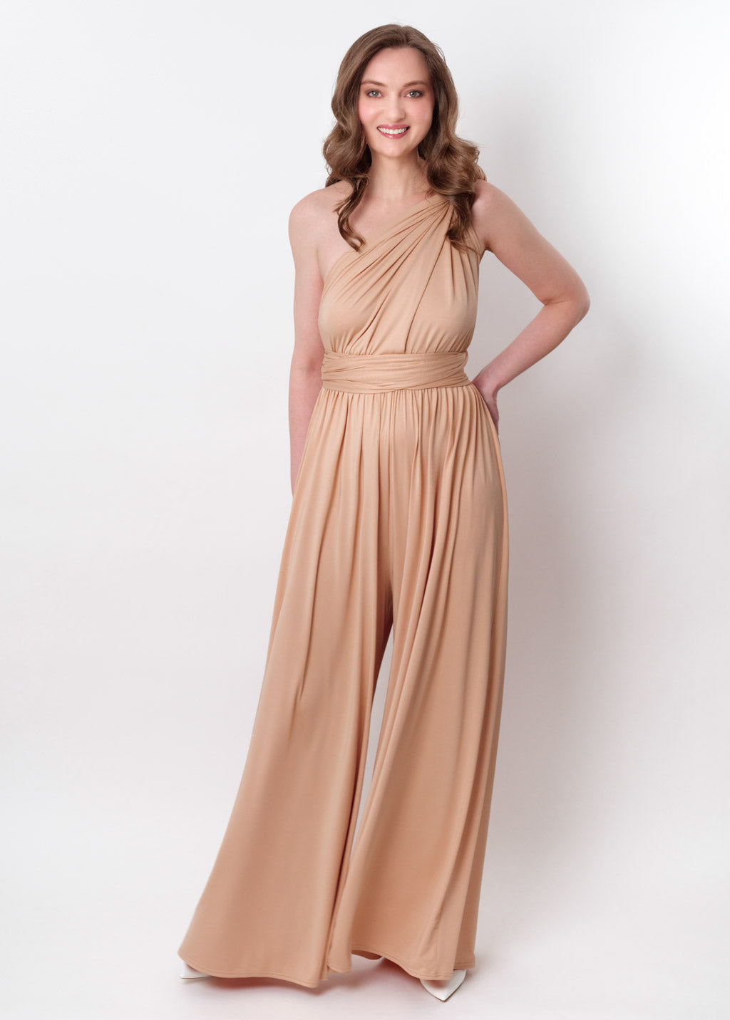 Champagne gold infinity jumpsuit