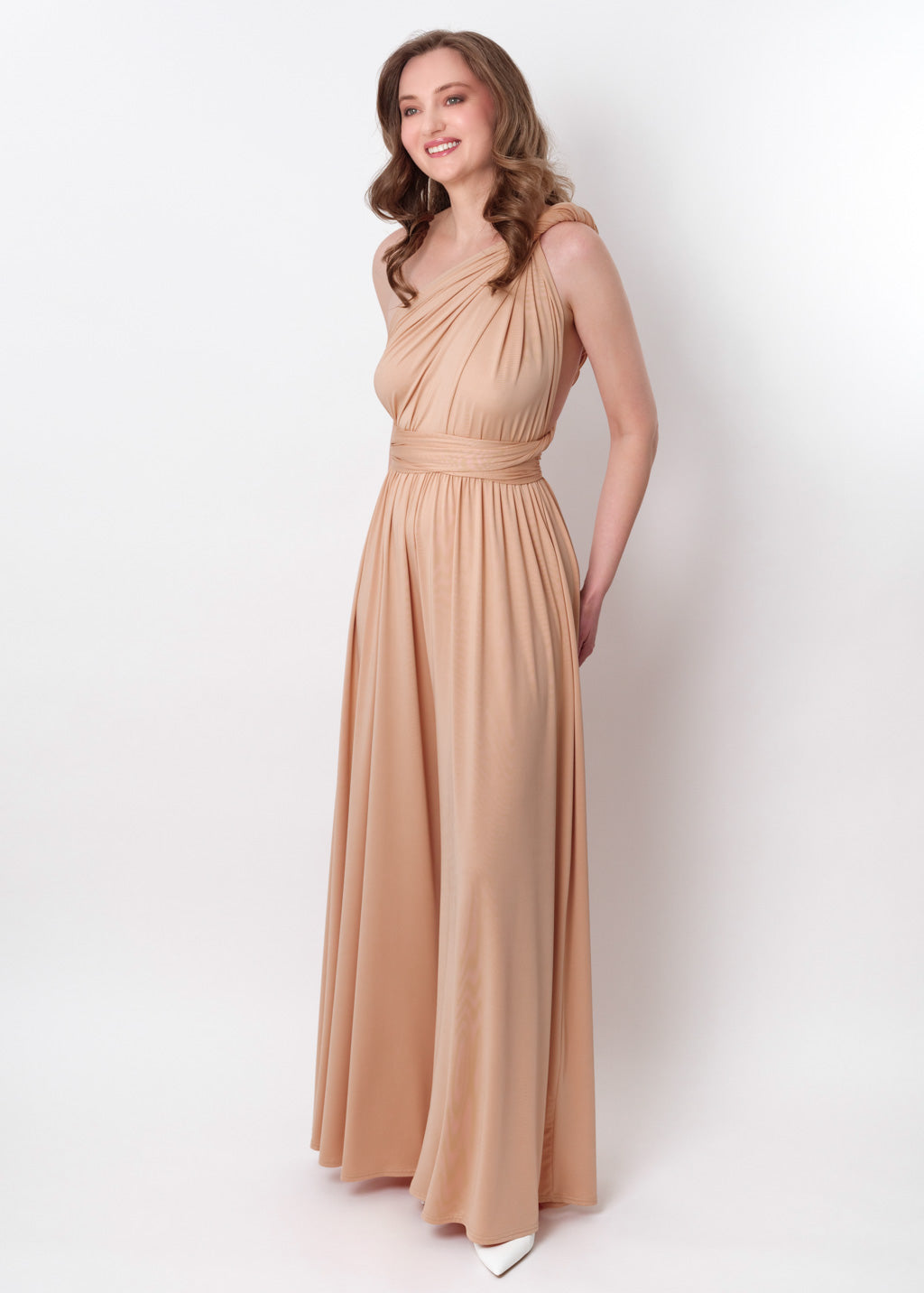 Champagne gold infinity jumpsuit