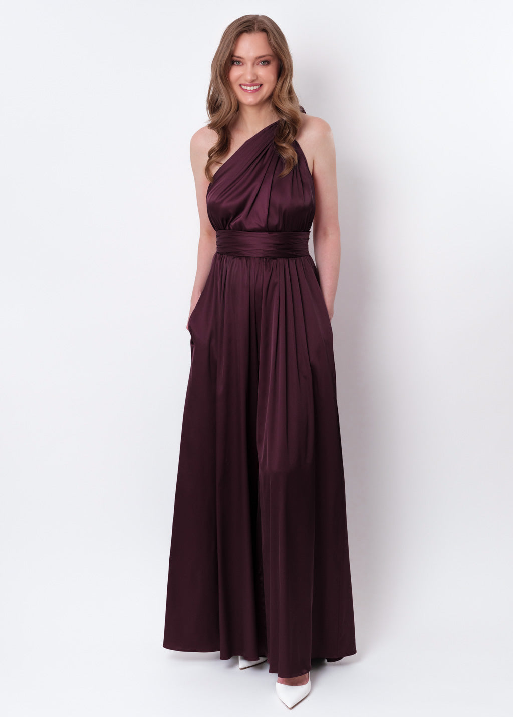 Dark burgundy infinity jumpsuit