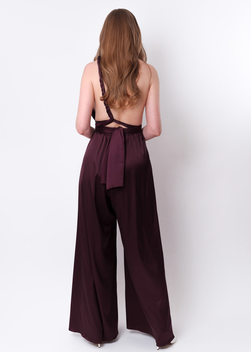 Dark burgundy infinity jumpsuit