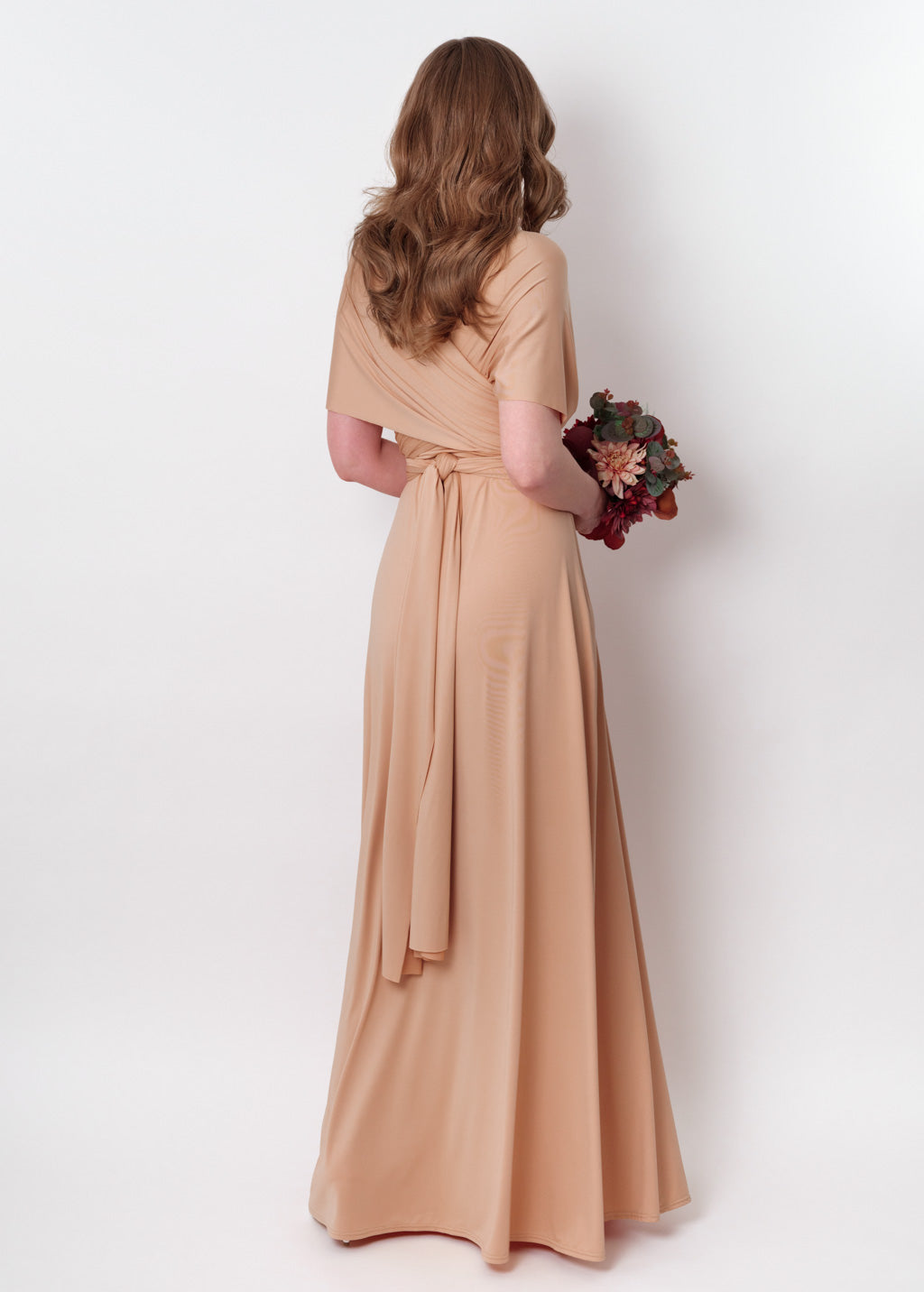 Champagne gold infinity long dress