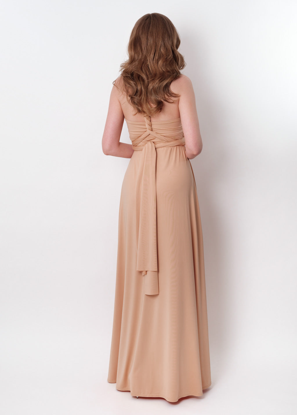 Champagne gold infinity long dress