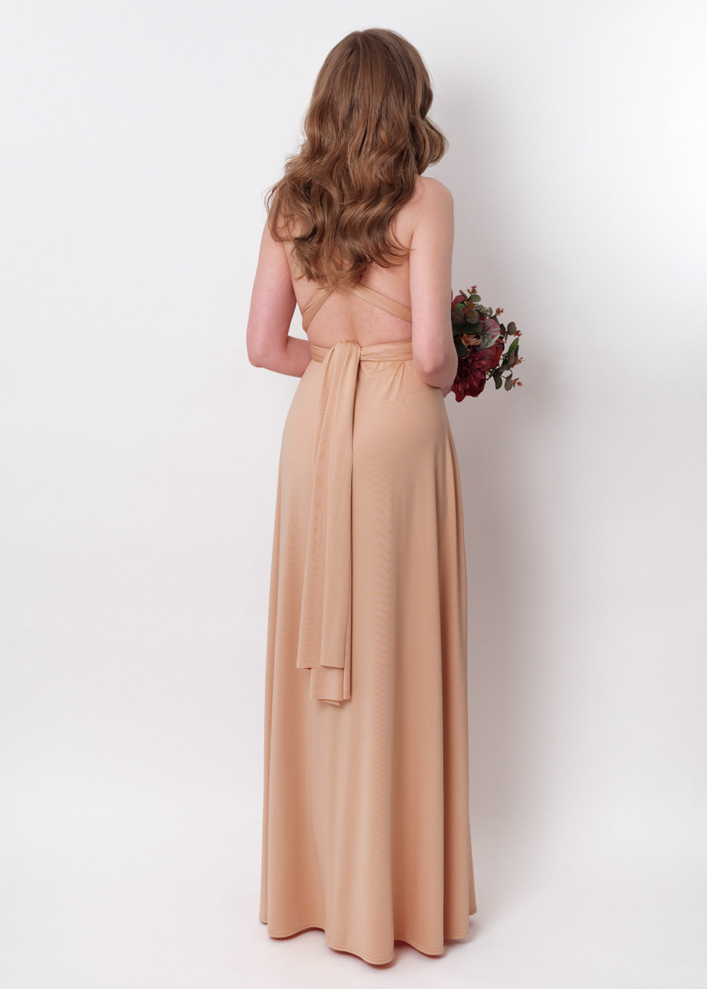 Champagne gold infinity long dress