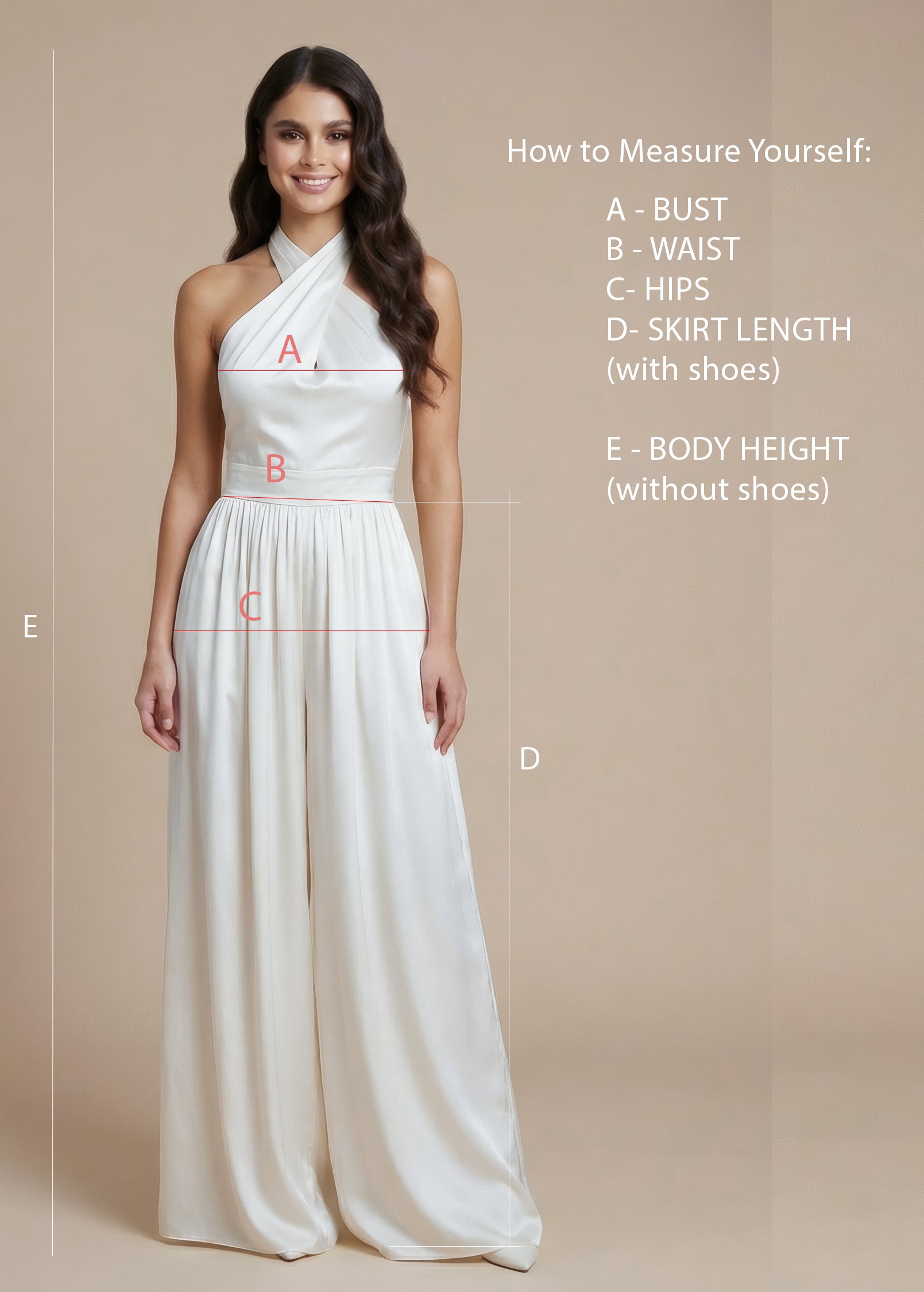 Ivory Silk Bridal Jumpsuit with Pockets