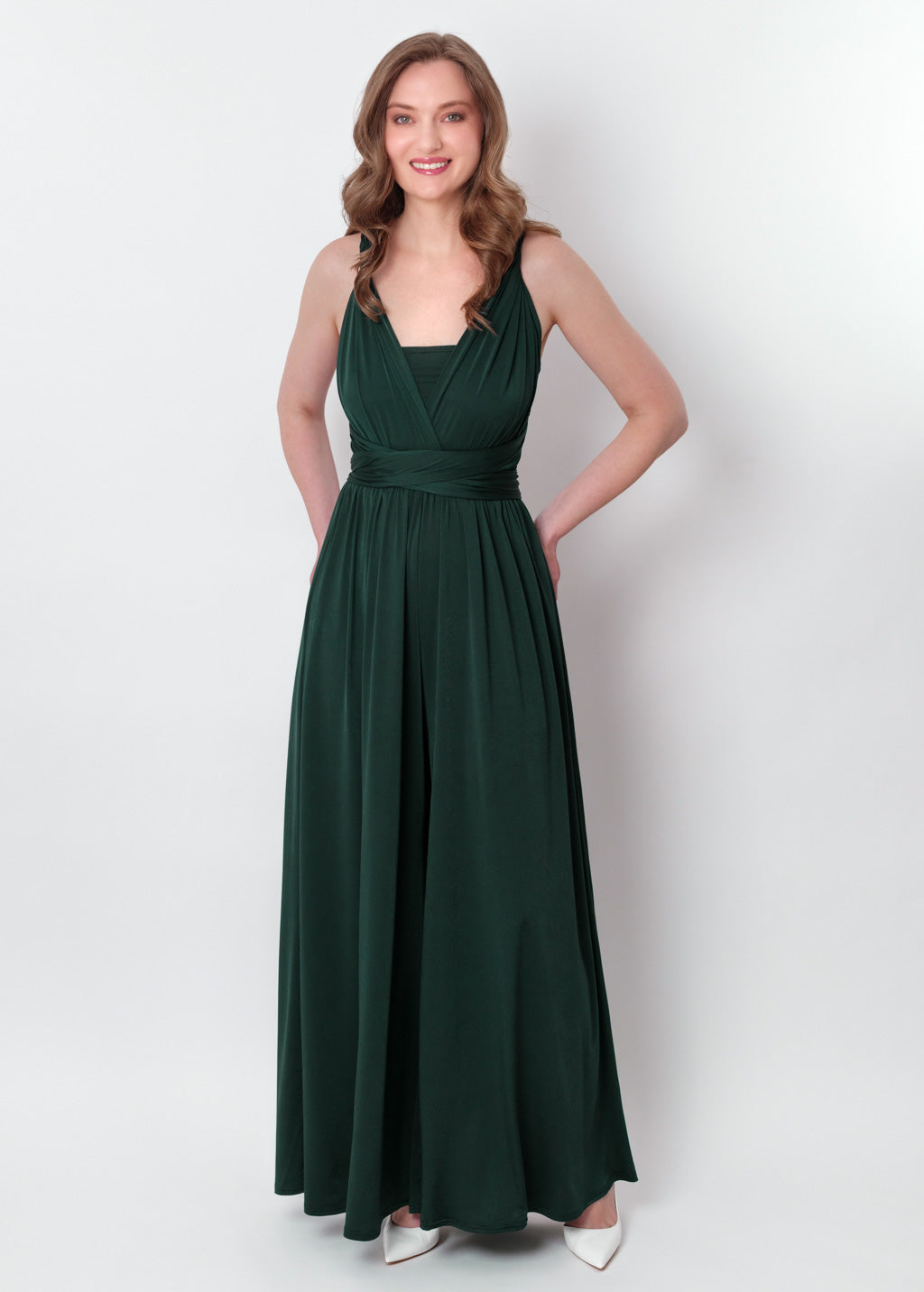 Emerald green infinity jumpsuit