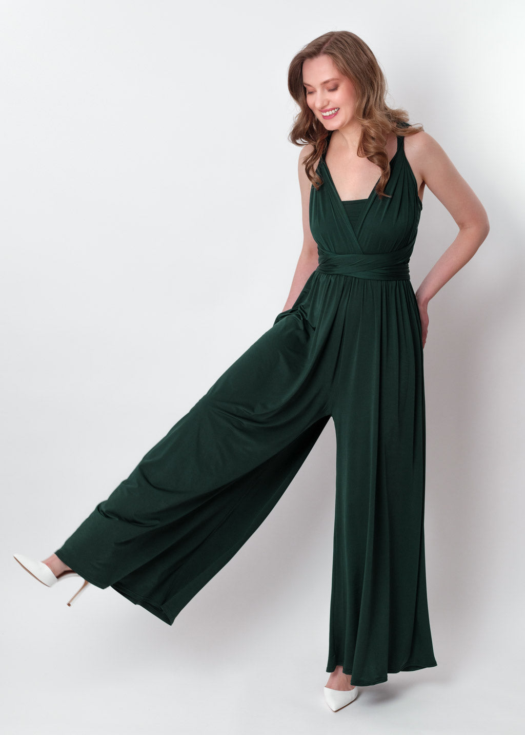 Dark green infinity jumpsuit