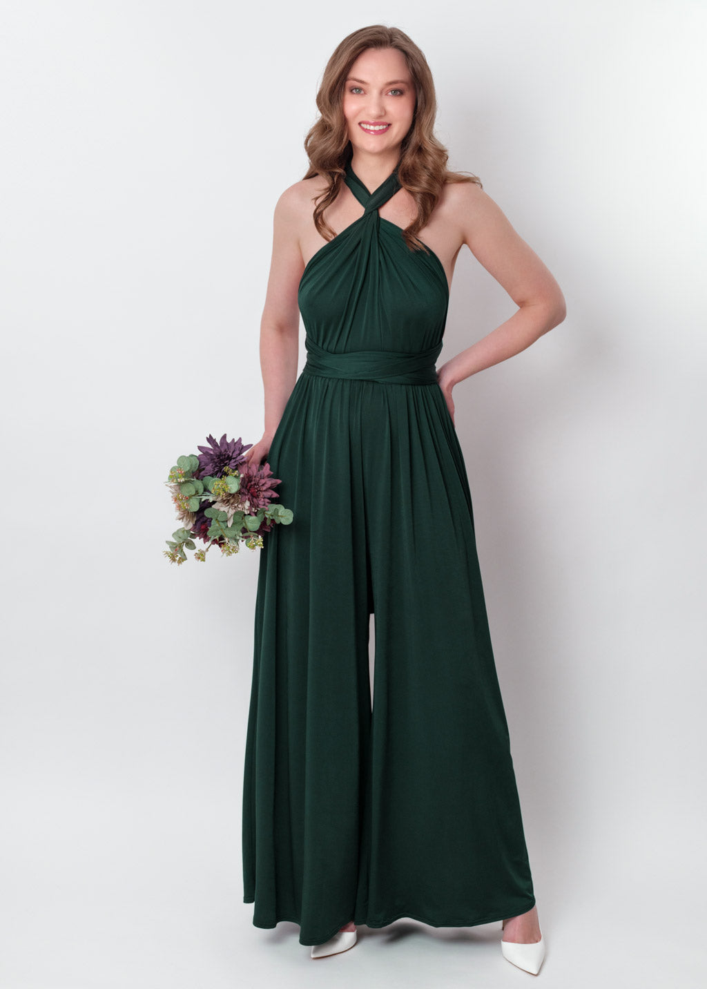Dark green infinity jumpsuit
