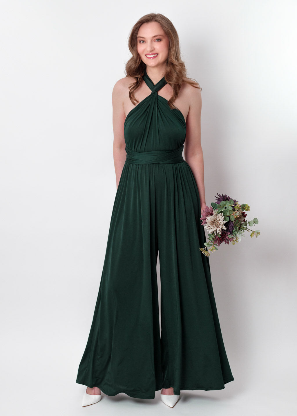 Dark green infinity jumpsuit