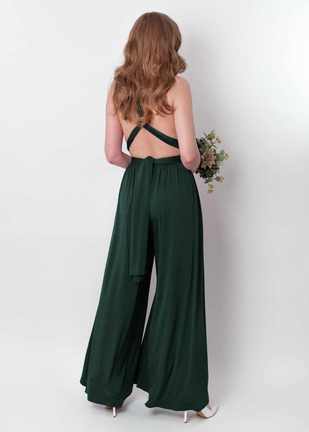 Dark green infinity jumpsuit