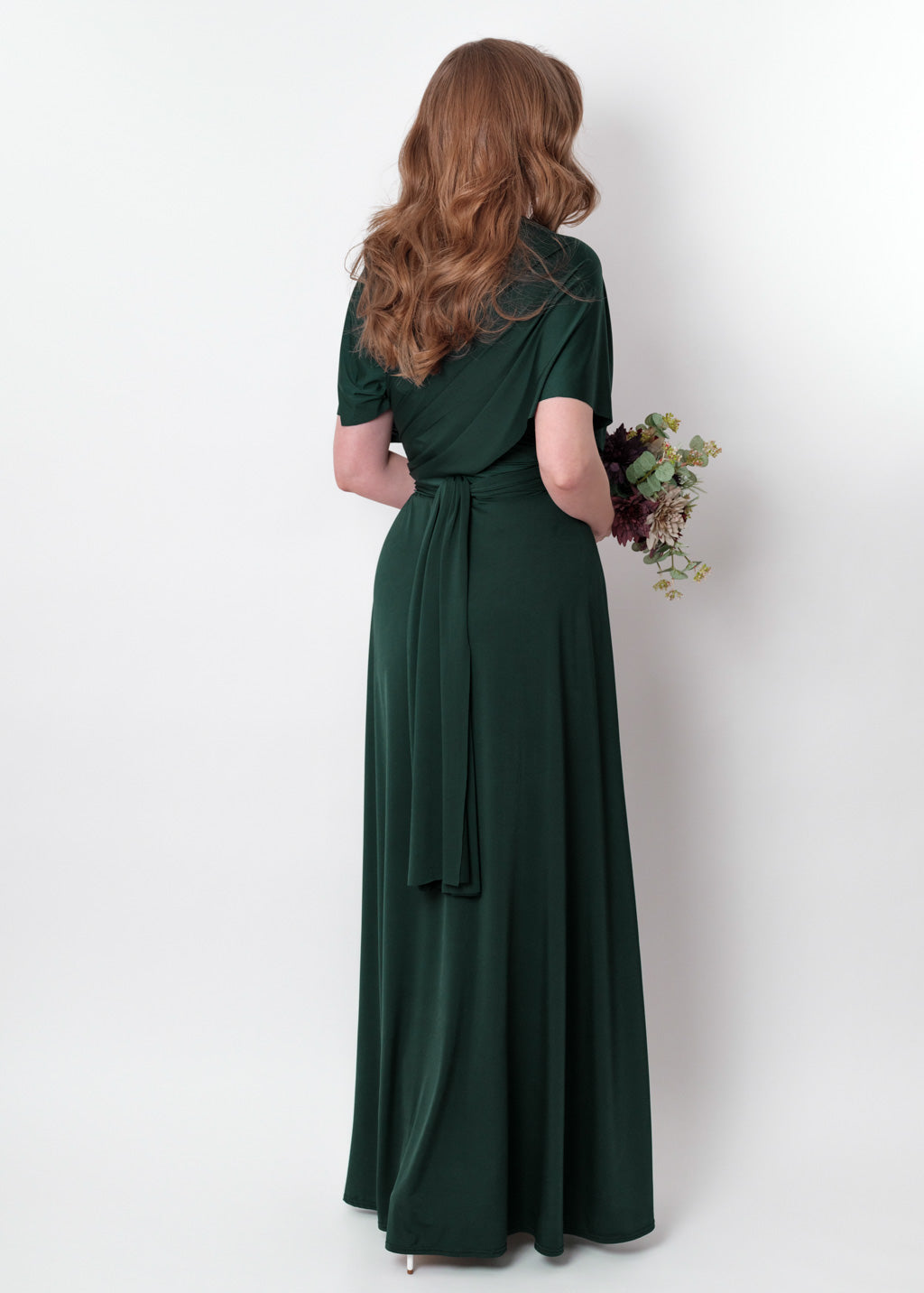 Dark green infinity long dress