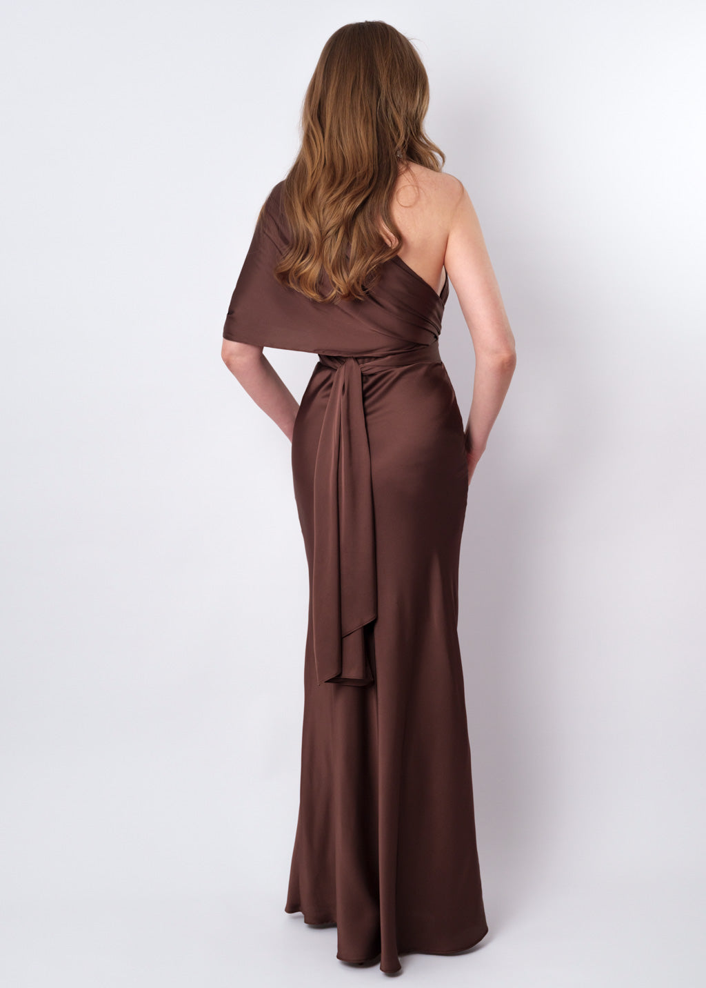 Chocolate brown infinity long dress