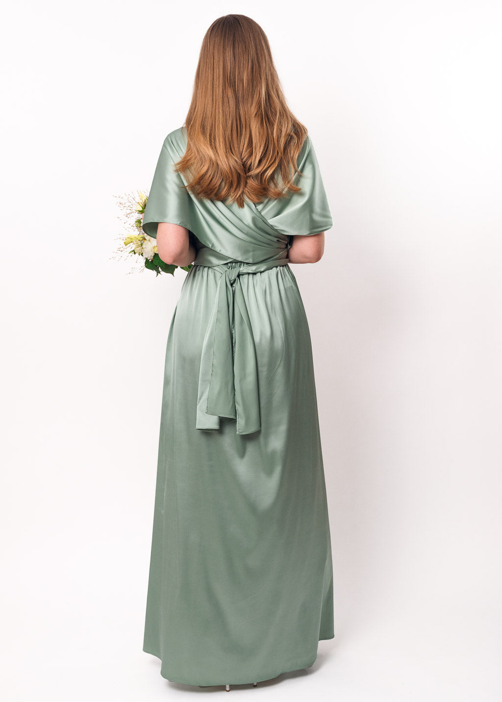 Sage green infinity dress