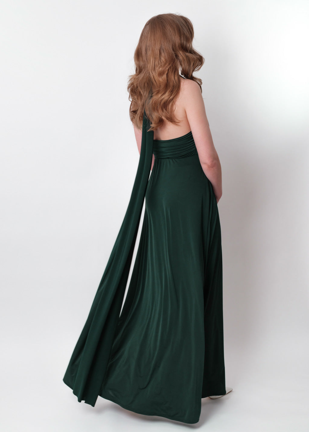 Dark green infinity long dress