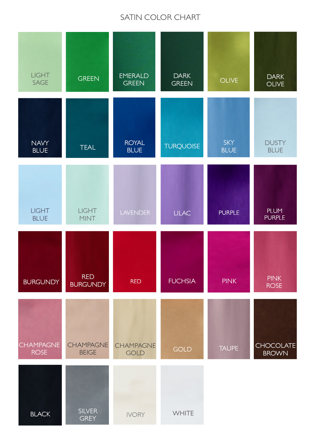 Free Swatch Luxury Satin Sample