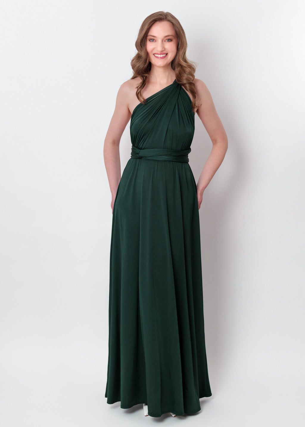 Dark green infinity long dress