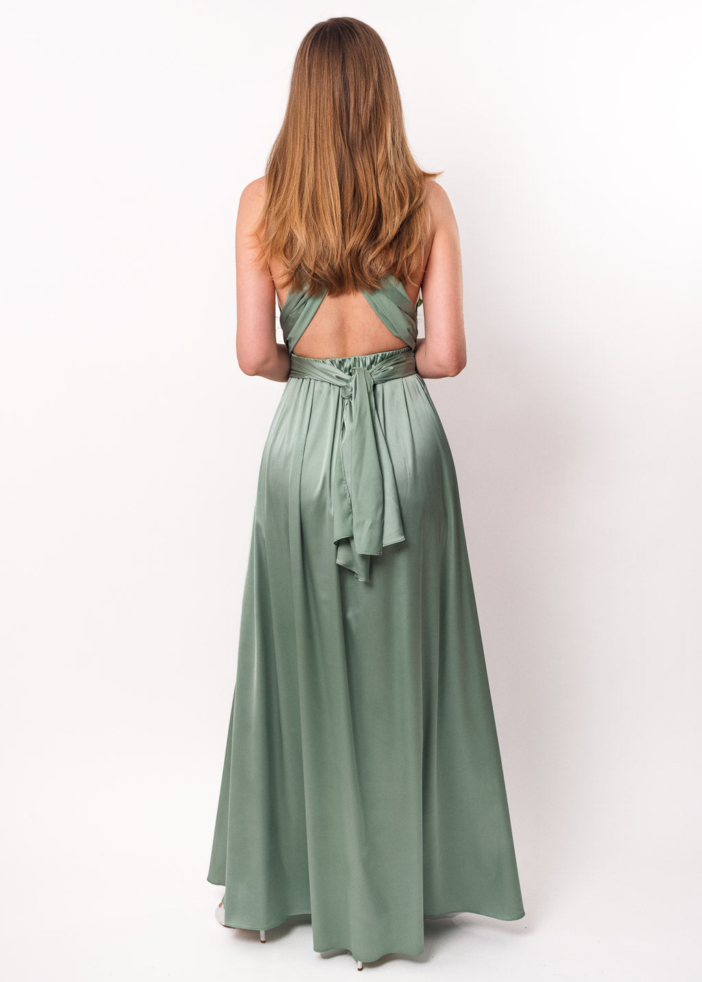 Sage green infinity dress