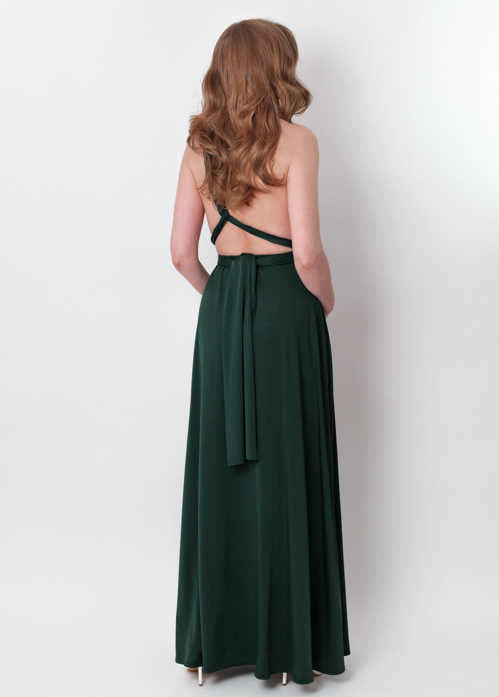Dark green infinity long dress