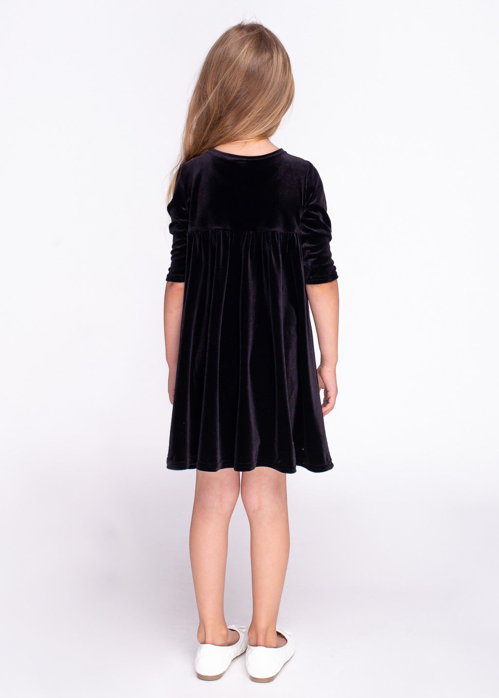 Black girl velvet dress