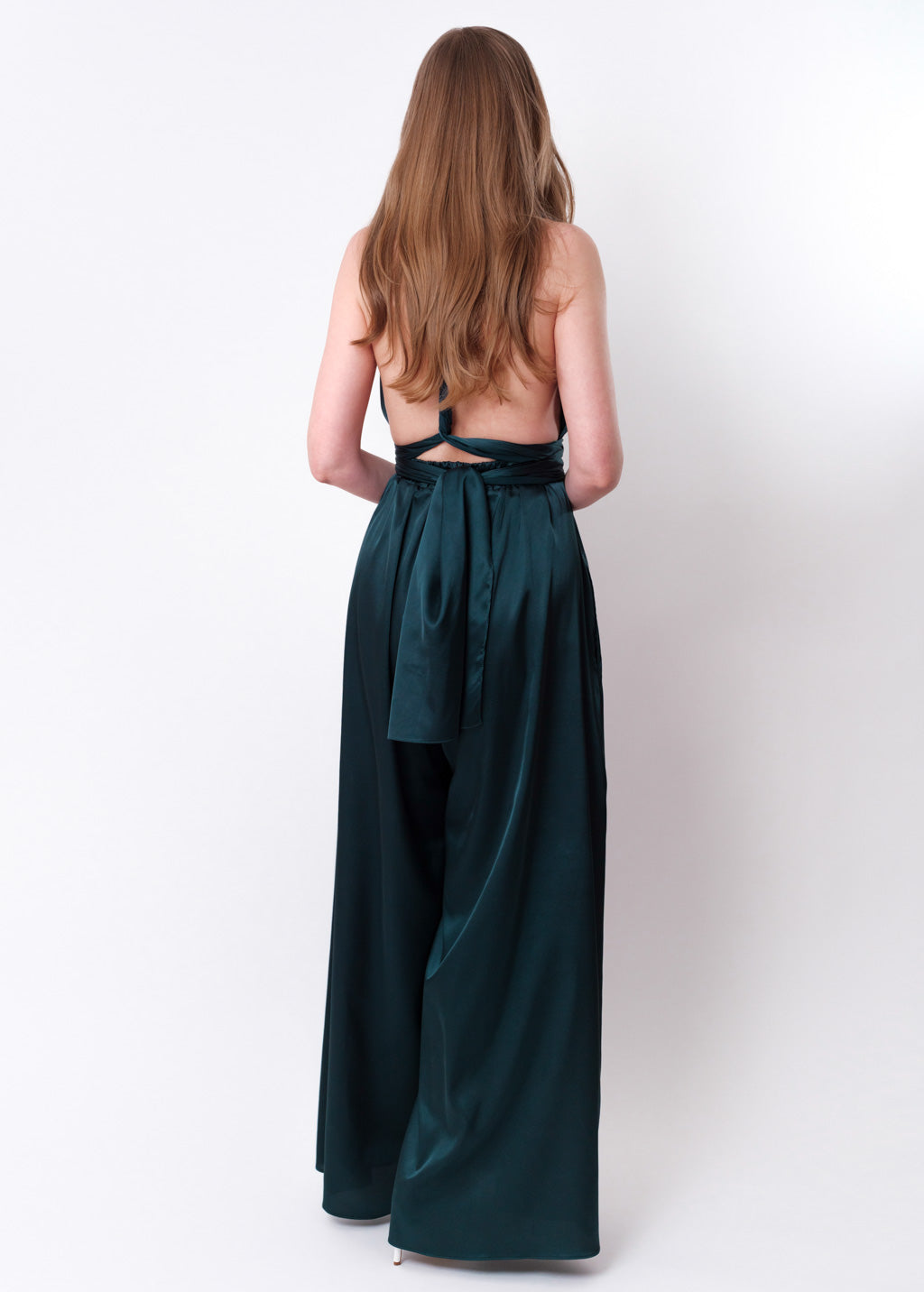 Dark teal green infinity jumpsuit