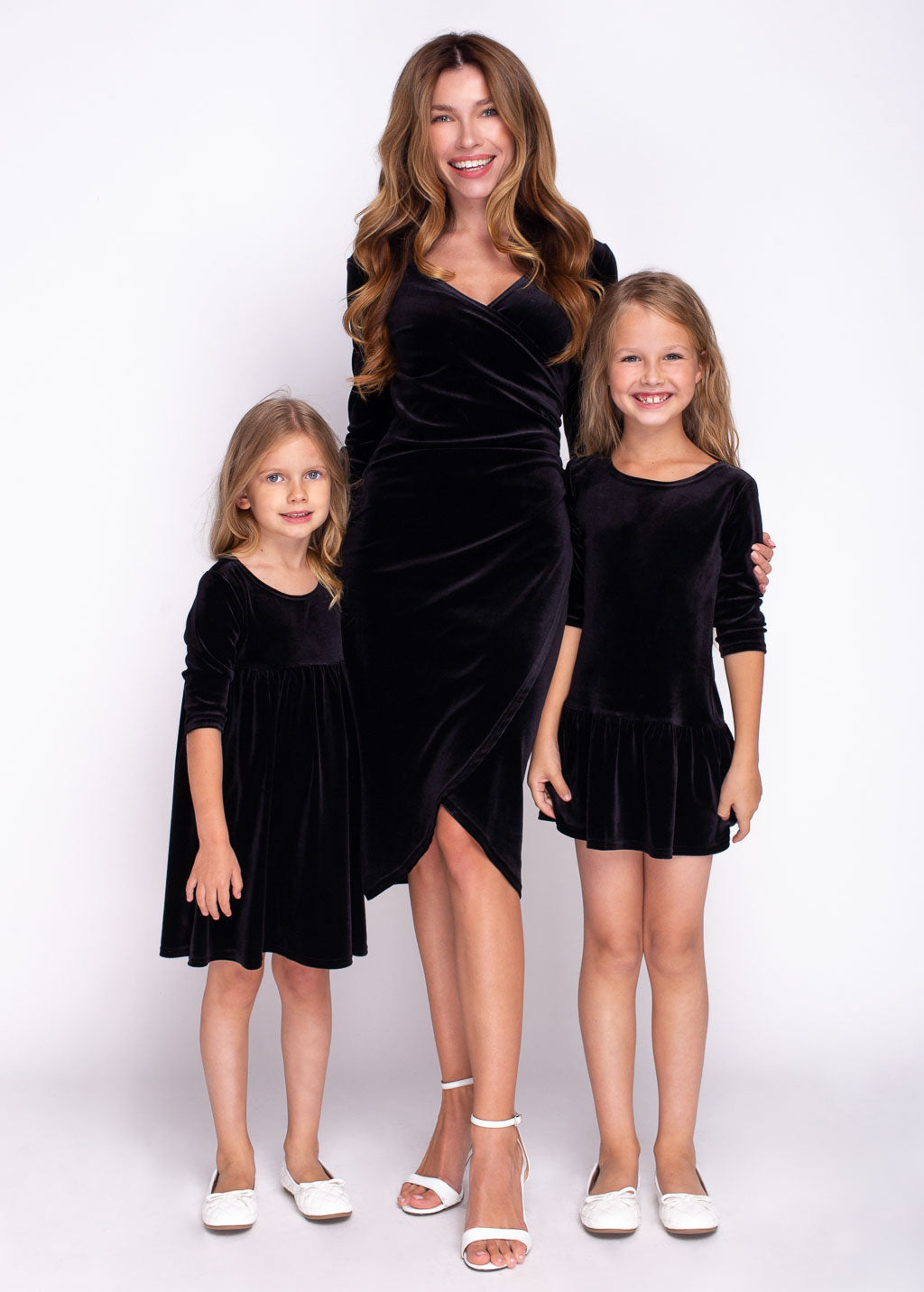 Black girl velvet dress