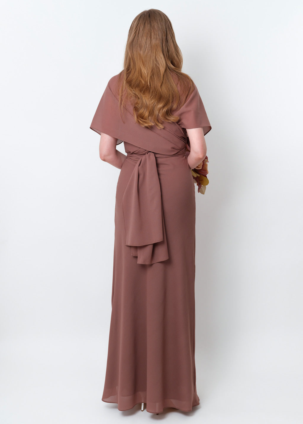 Cappuccino chiffon infinity long dress