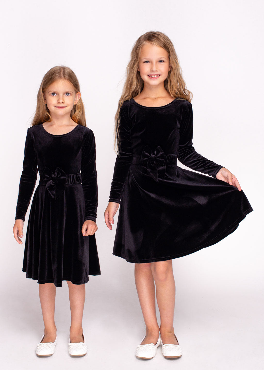 Black girl velvet dress