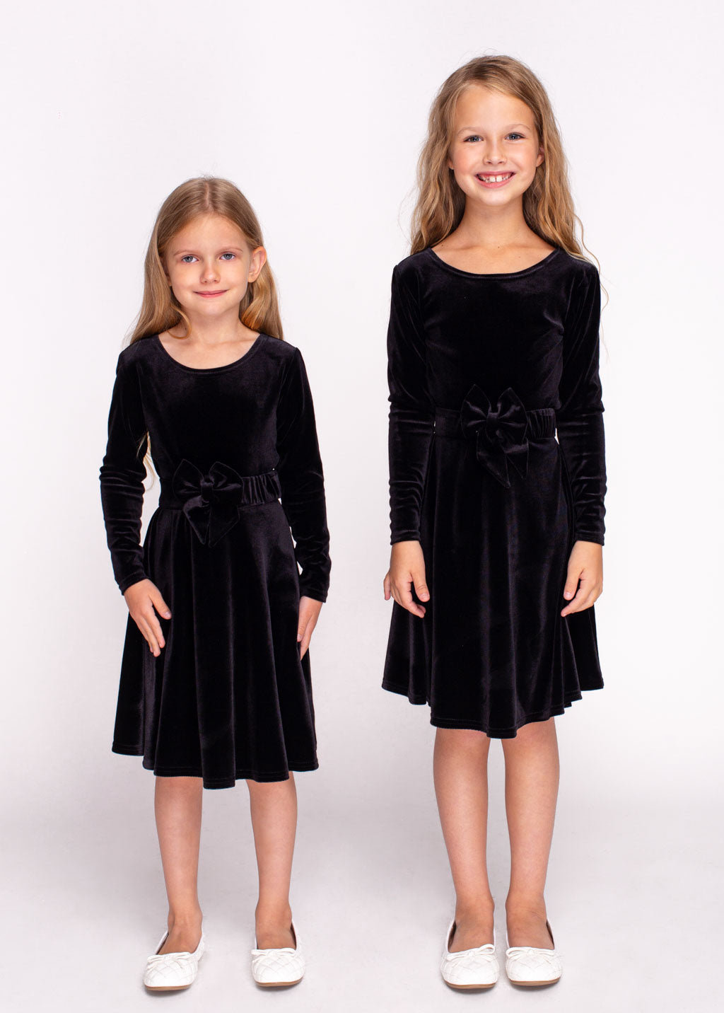 Black girl velvet dress