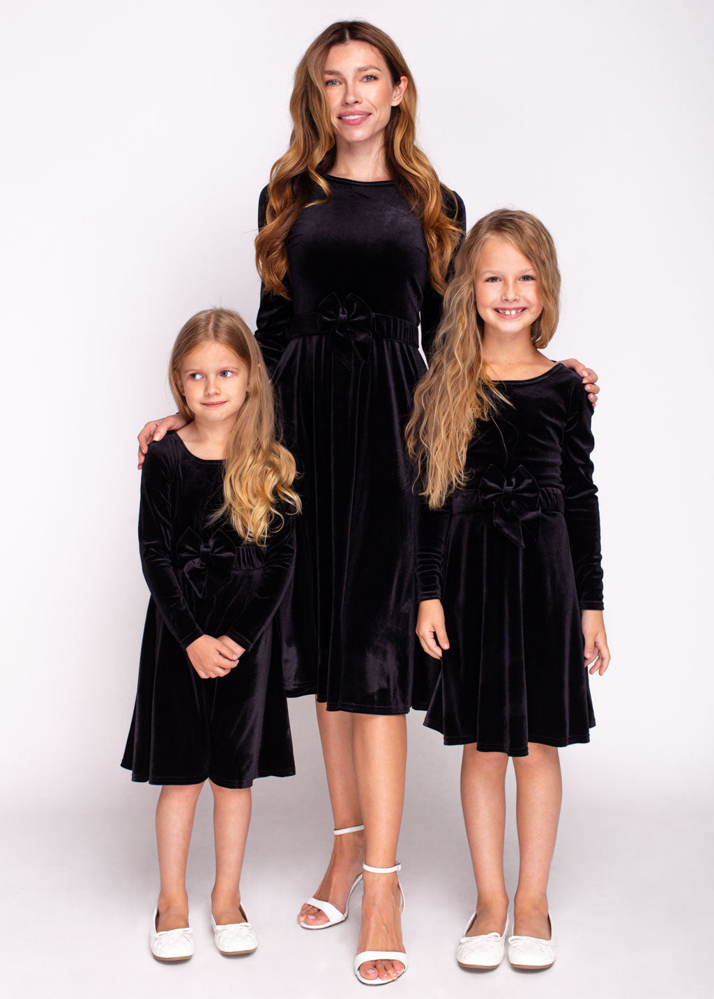 Black girl velvet dress