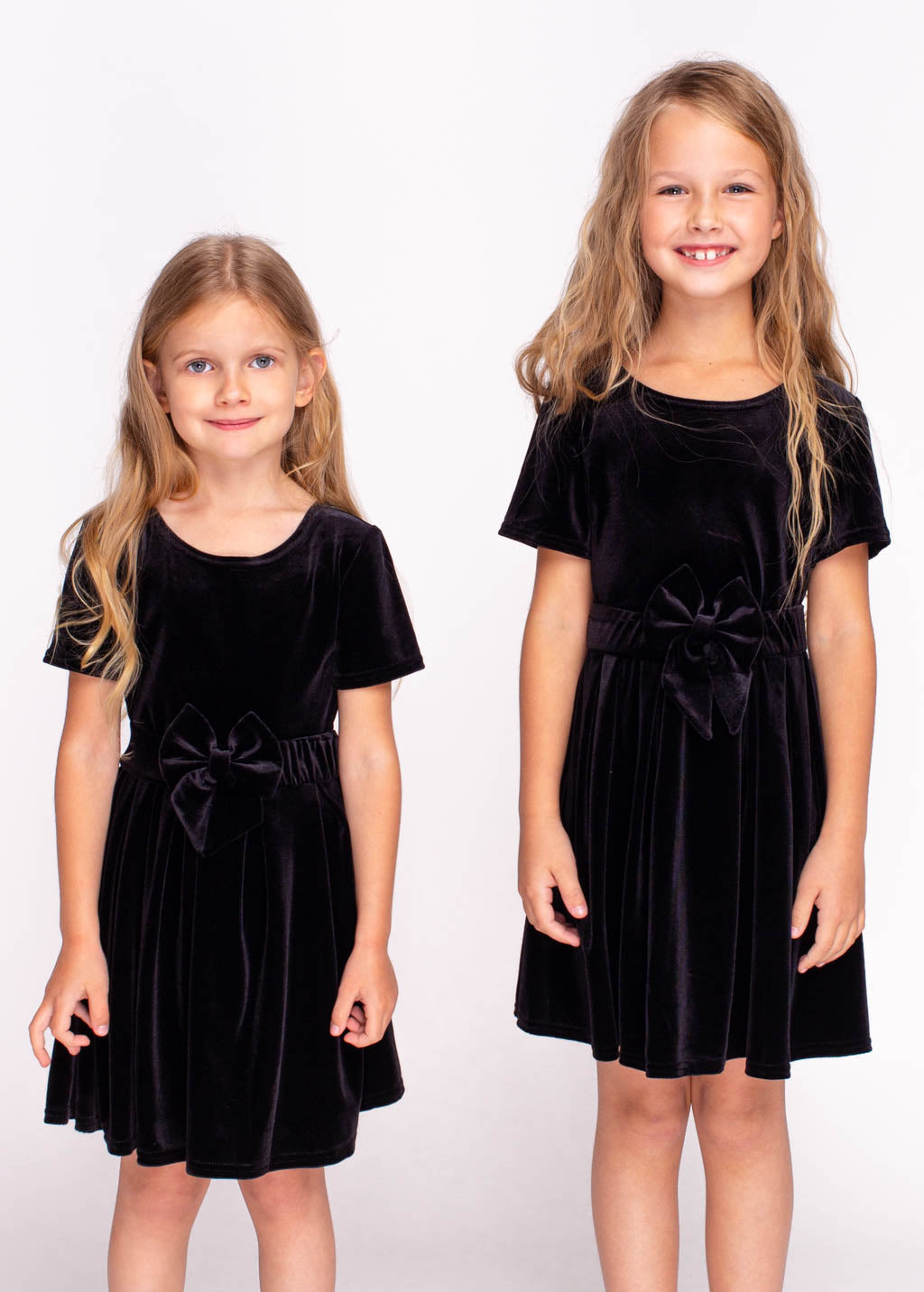 Black girl velvet dress