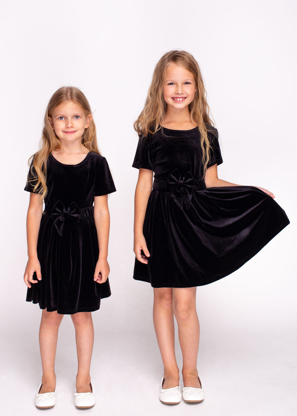 Black girl velvet dress