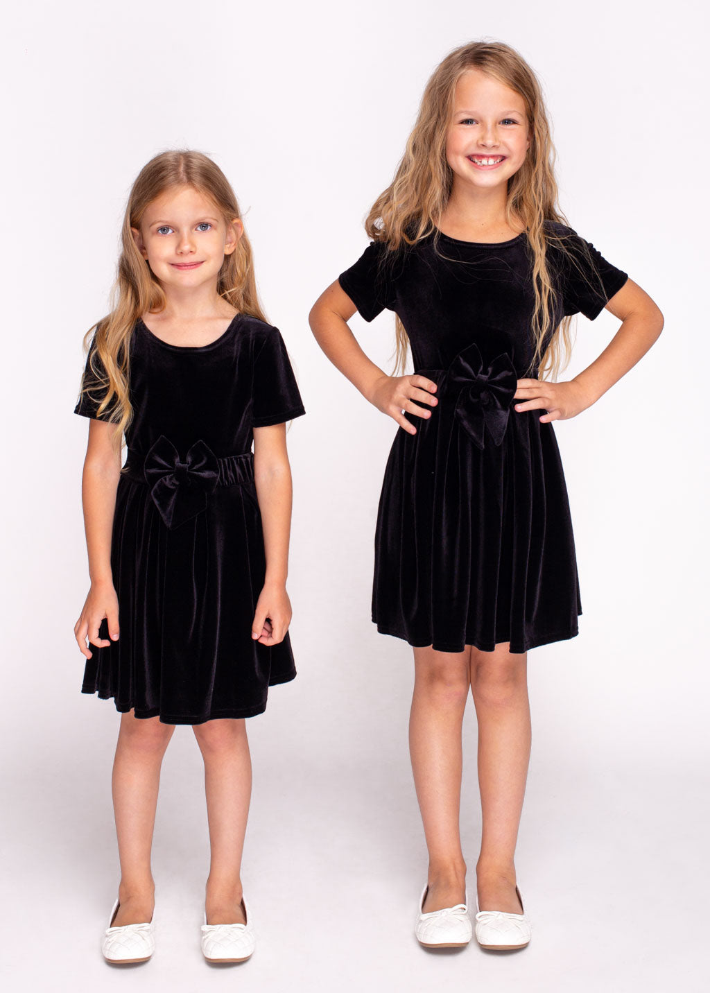 Black girl velvet dress