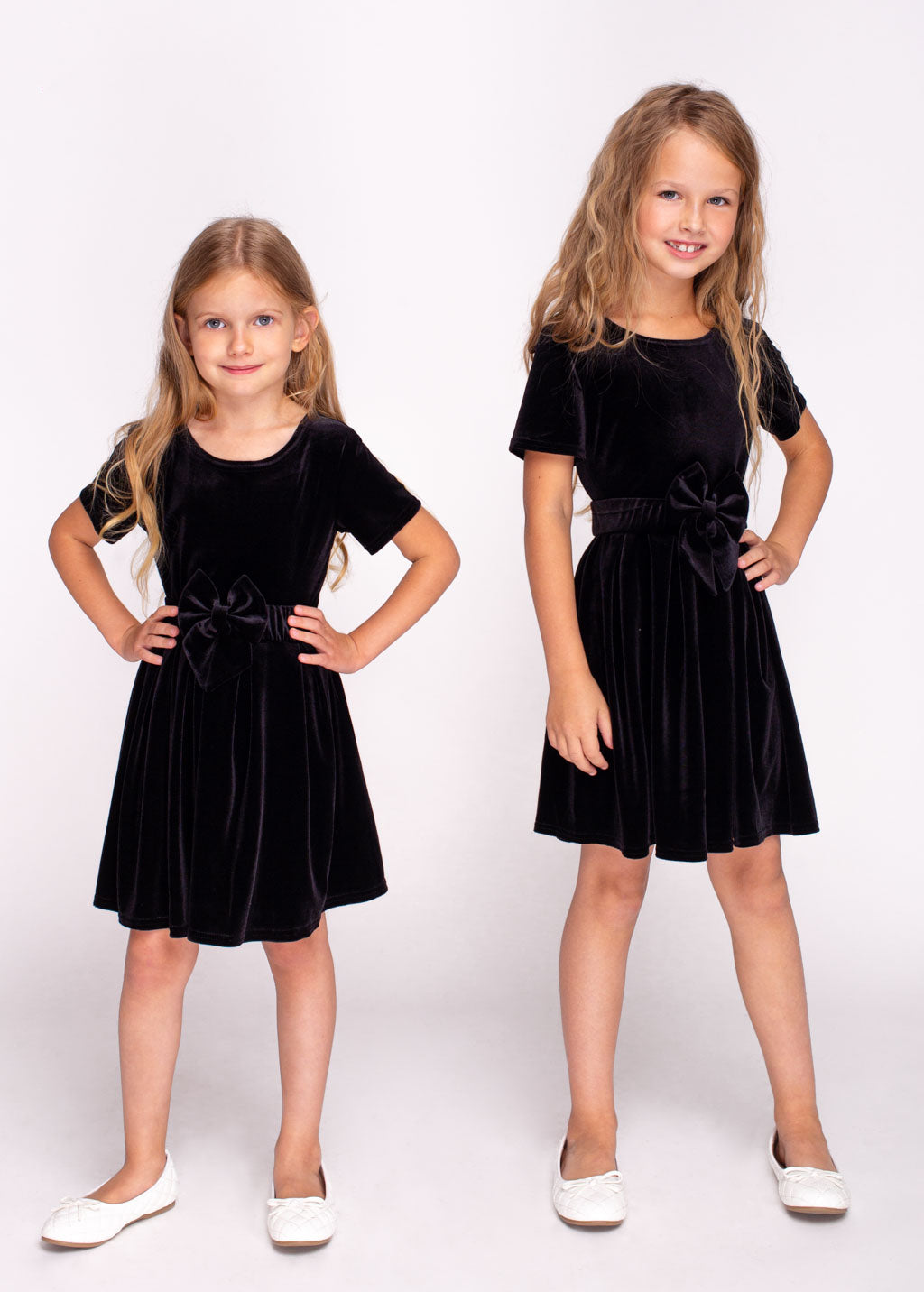 Black girl velvet dress