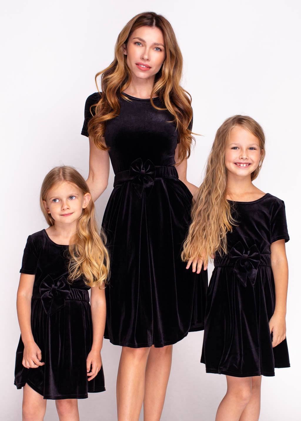 Black girl velvet dress