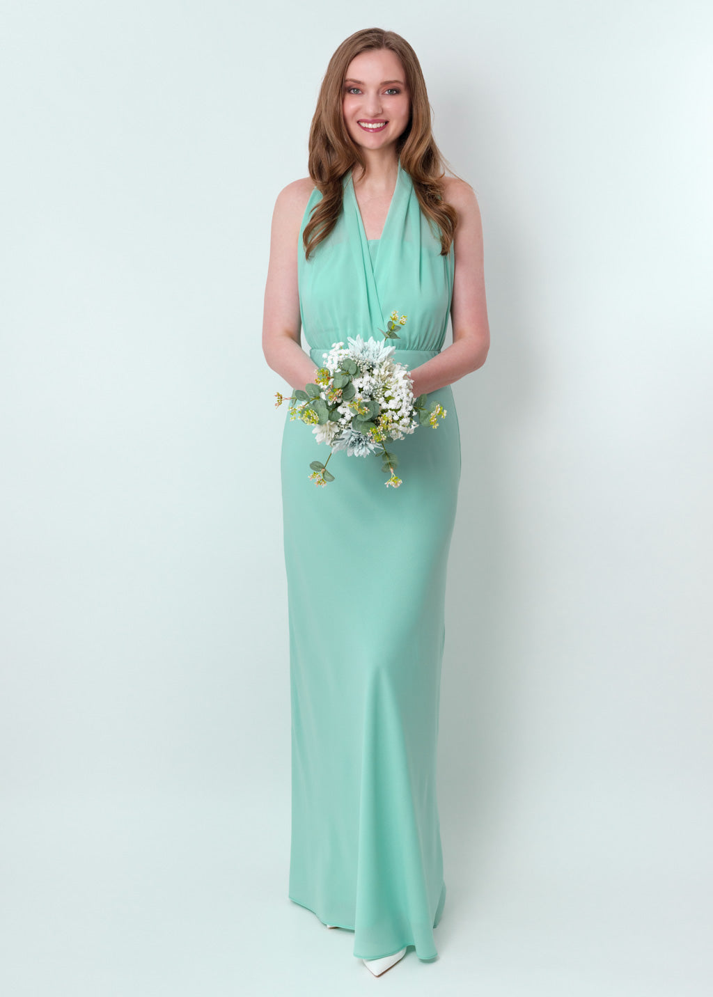 Tiffany blue infinity long dress