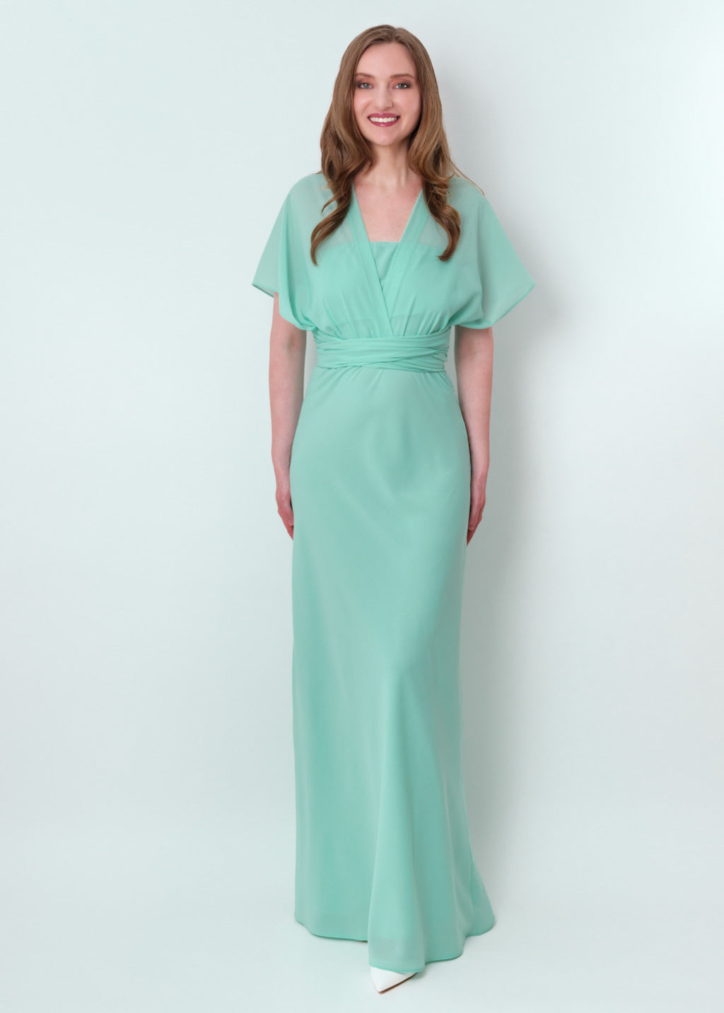 Tiffany blue infinity long dress