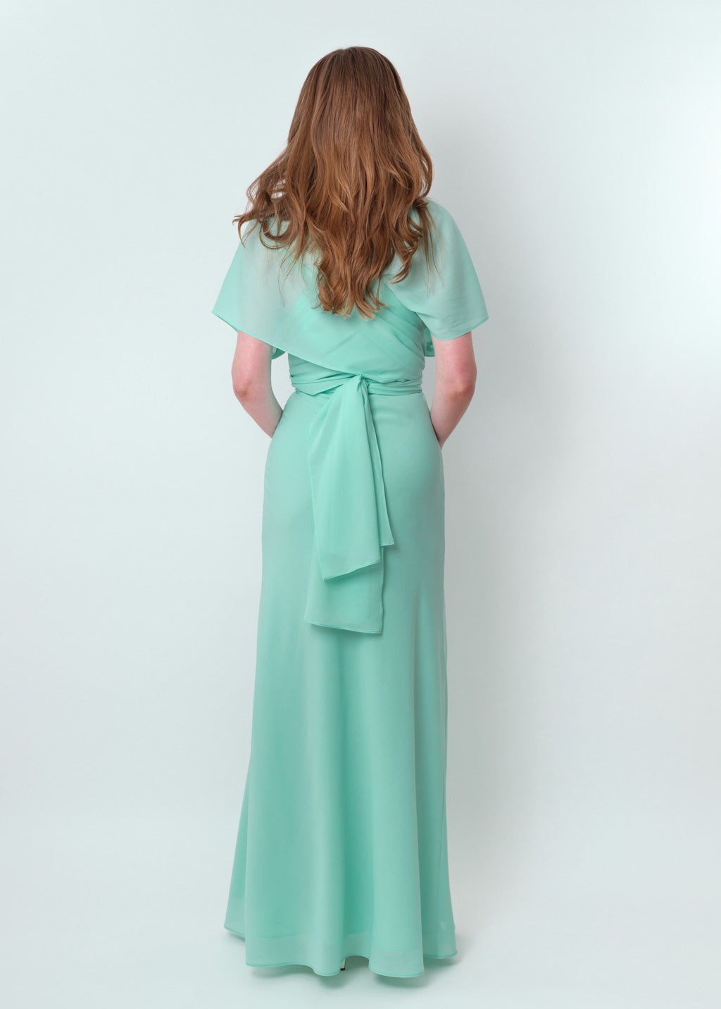 Tiffany blue infinity long dress