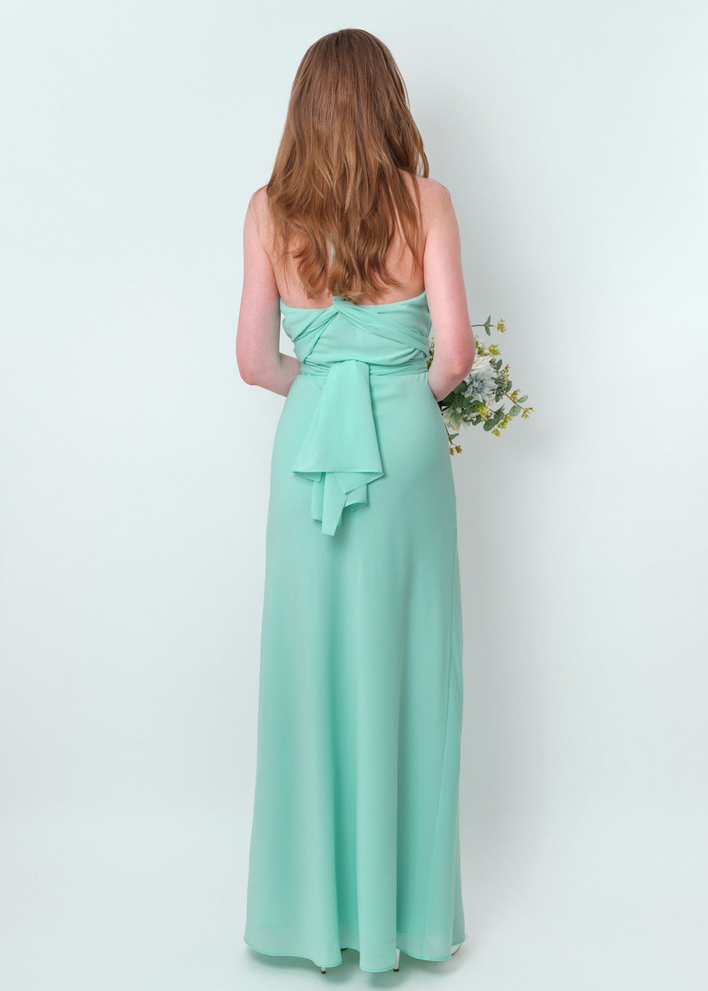 Tiffany blue infinity long dress