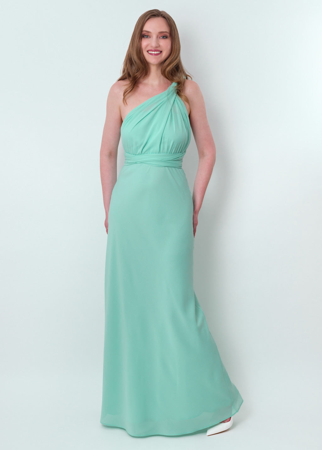 Tiffany blue infinity long dress