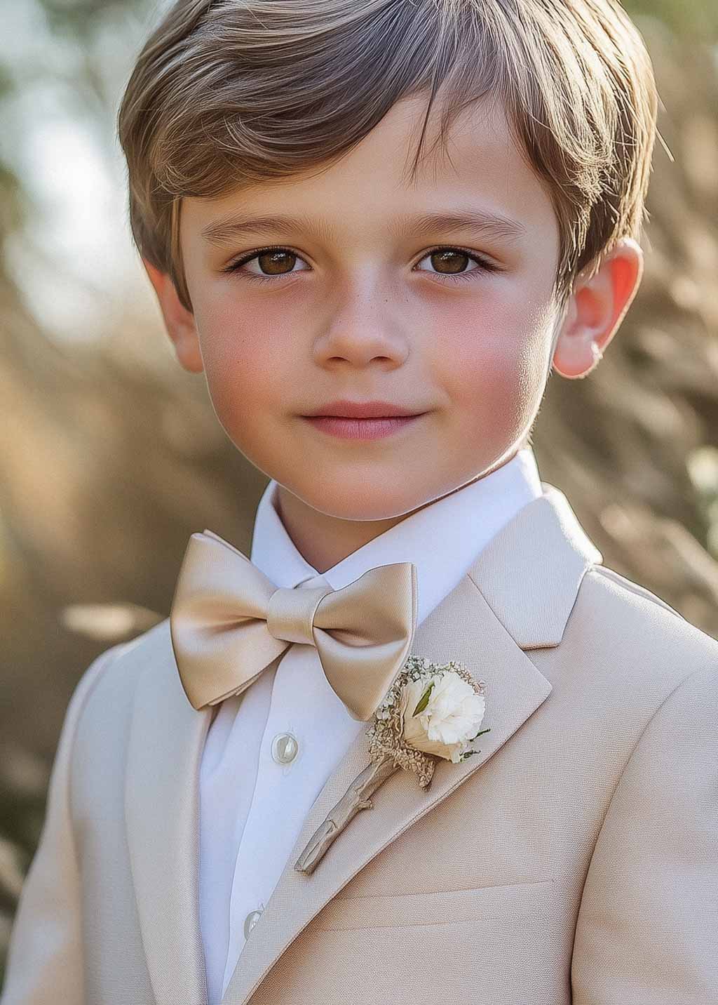 Silk bow tie for boys
