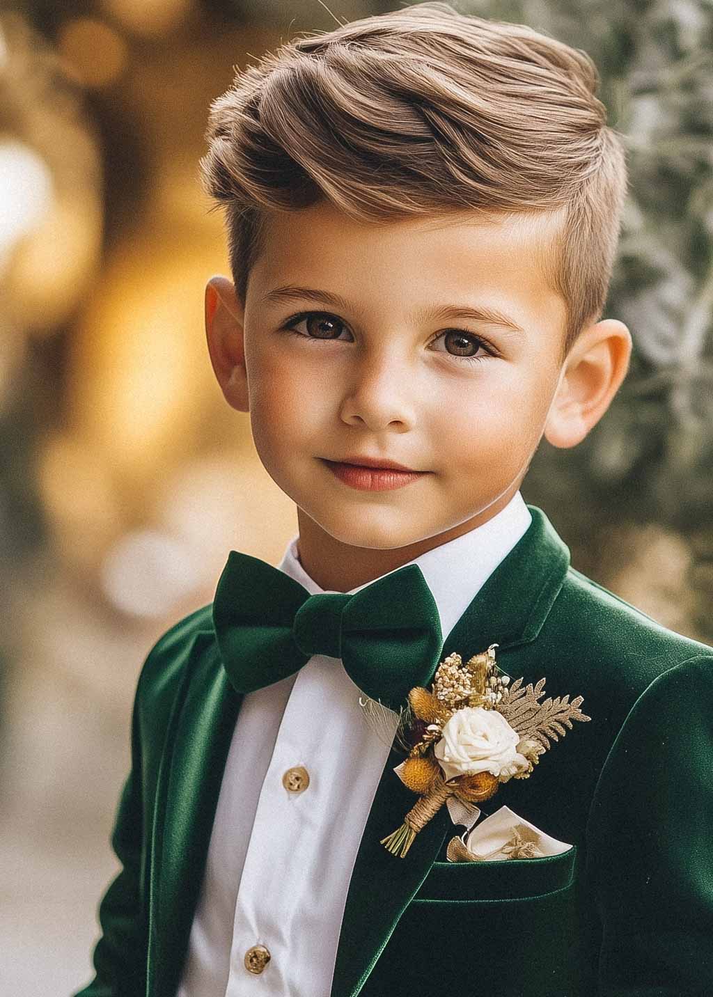 Velvet bow tie for boy
